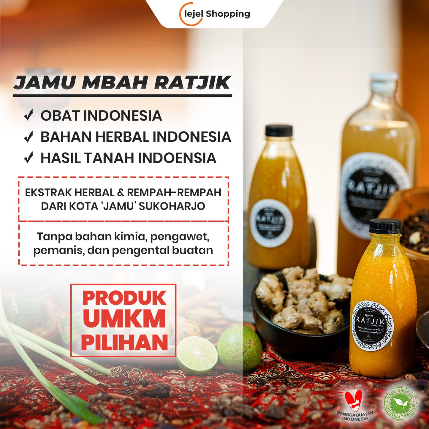 JAMU RATJIK Tradisional Herbal Indonesia Menjaga Stamina & Kesehatan