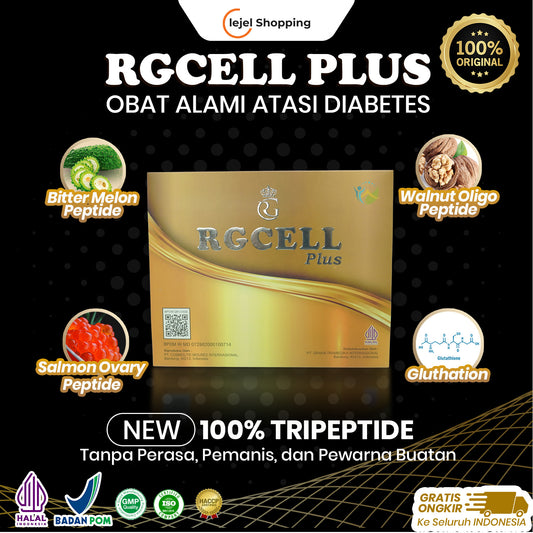 TRIPEPTIDE Obat Diabetes Herbal Turunkan Gula Darah Tinggi dan Perbaiki Pankreas RG CELL PLUS - 100%