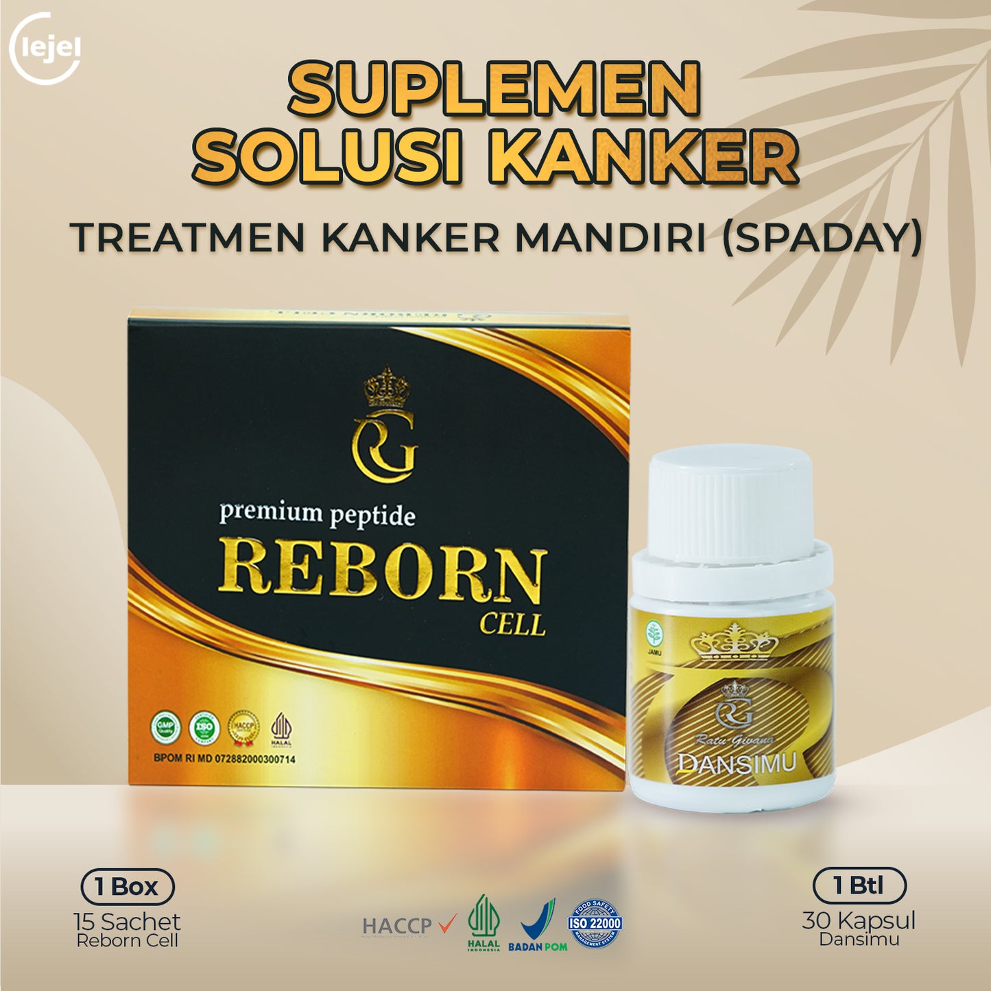 REBORN CELL TERAPI UNTUK KERUSAKAN SEL KANKER DENGAN KANDUNGAN 100% PEPTIDE