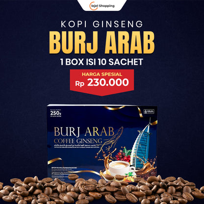 BURJ ARAB 100% Original - Kopi dengan Sentuhan Ginseng Stamina & Vitalitas