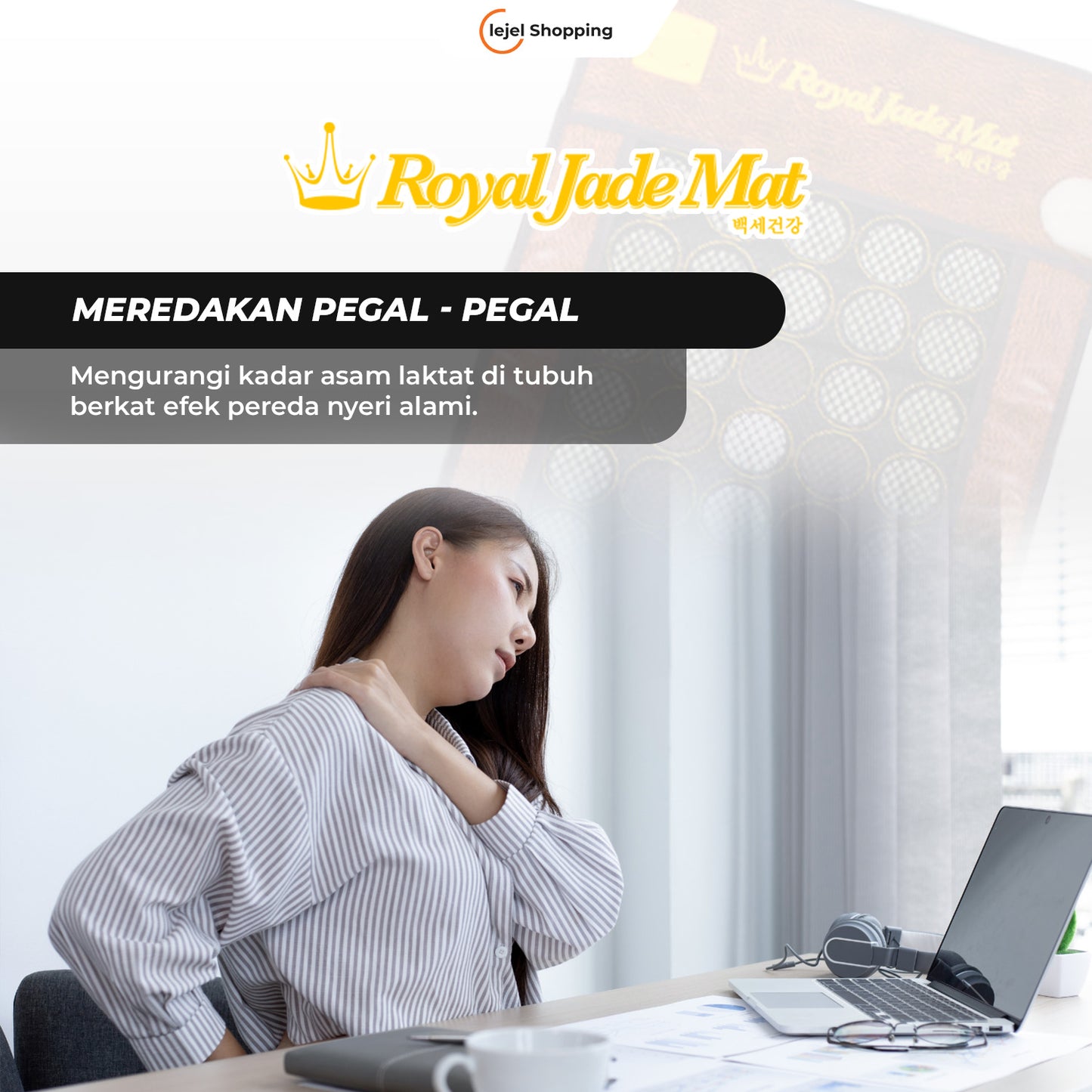 Matras Kesehatan, Terapi Melancarkan Darah & Menurunkan Kolestrol - Royal Jade Mat