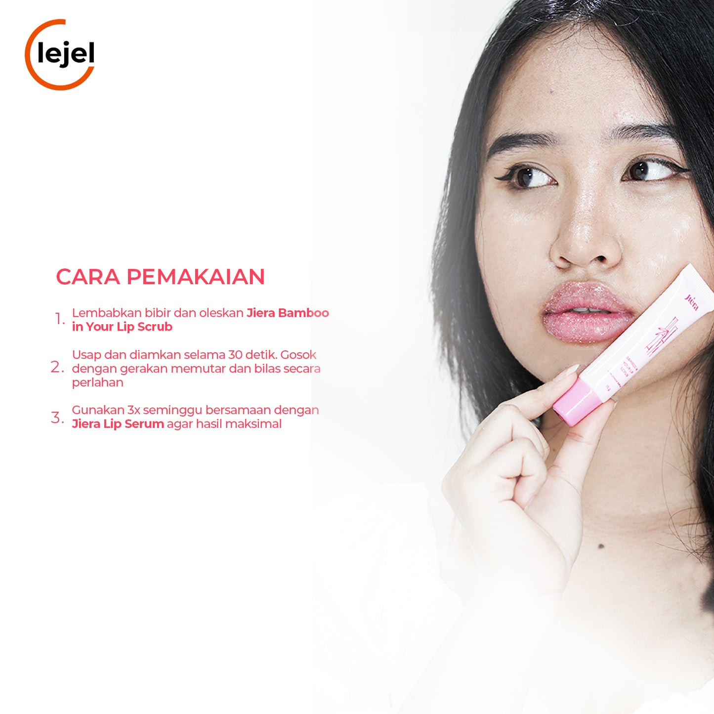 BIBIR SEXY dengan JIERA BAMBOO in Your Lip Scrub