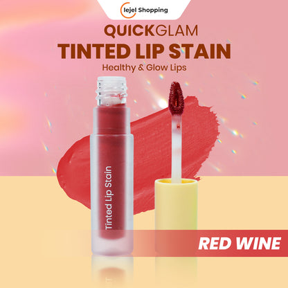 QUICKGLAM Tinted Lip Stain & Lipstick Transferproof Super Ringan Tahan 12 Jam