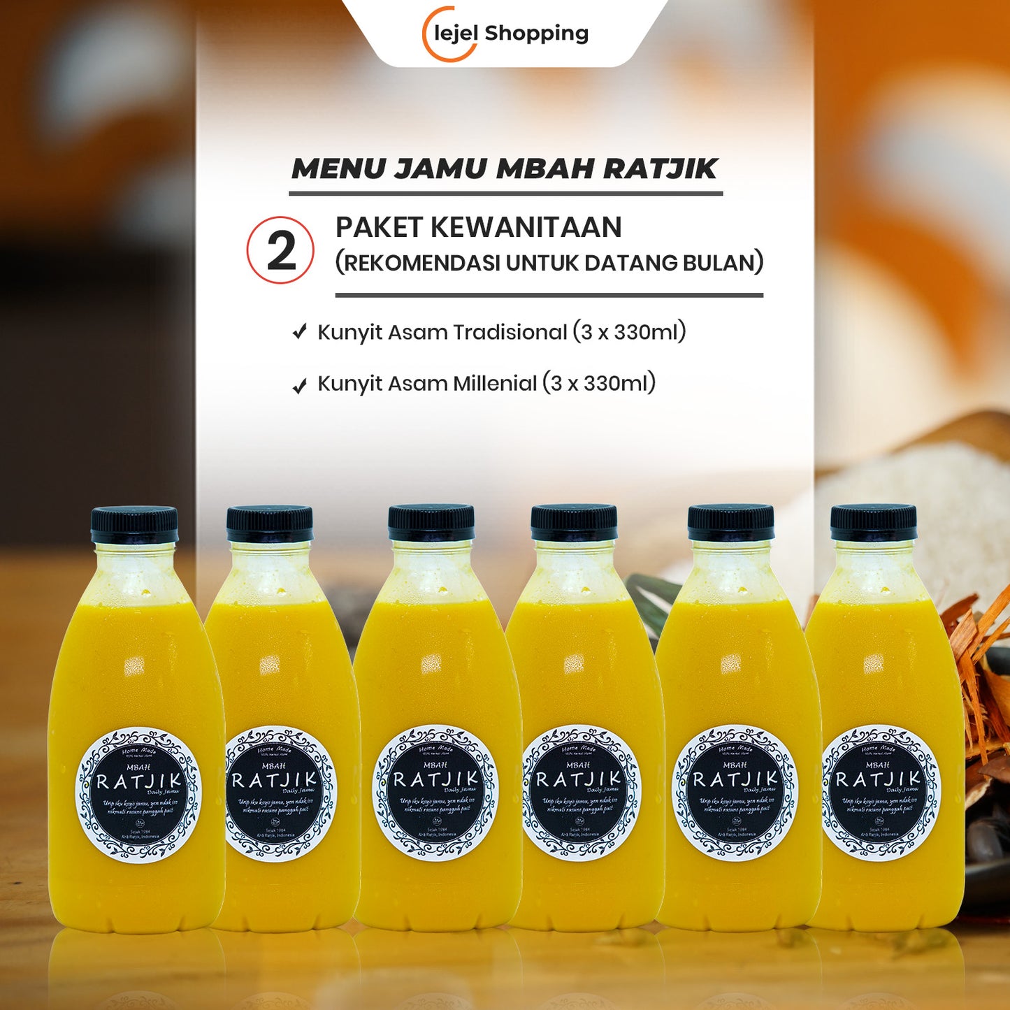 JAMU RATJIK Tradisional Herbal Indonesia Menjaga Stamina & Kesehatan