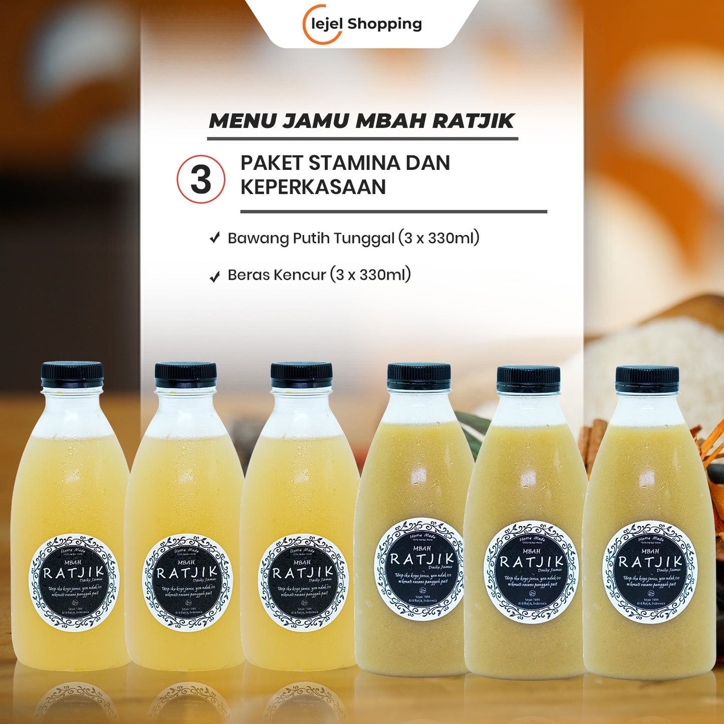 JAMU RATJIK Tradisional Herbal Indonesia Menjaga Stamina & Kesehatan