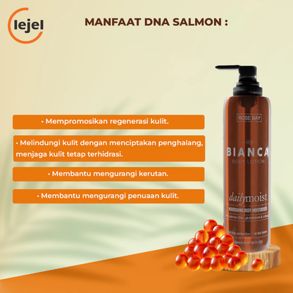 Rose Bay Bianca Dailymost Nourishing Body Lotion Moisturiser KULIT HALUS DENGAN KANDUNGAN Salmon DNA