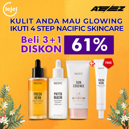 NACIFIC K-GLOWING X ATEEZ SKINCARE ( Serum + Essence + Sun Essence)