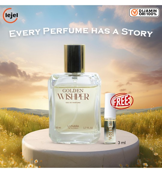 Golden Whisper Eau De - Perfume Minyak Wangi Tahan Lama 50ml