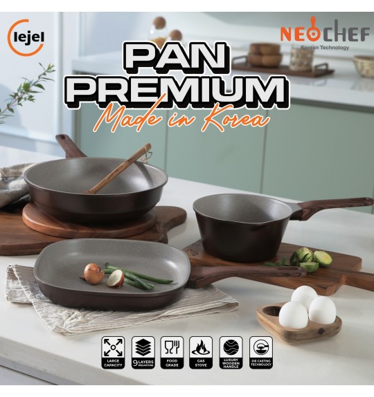 NEOCHEF FOREST FRYING PAN SET