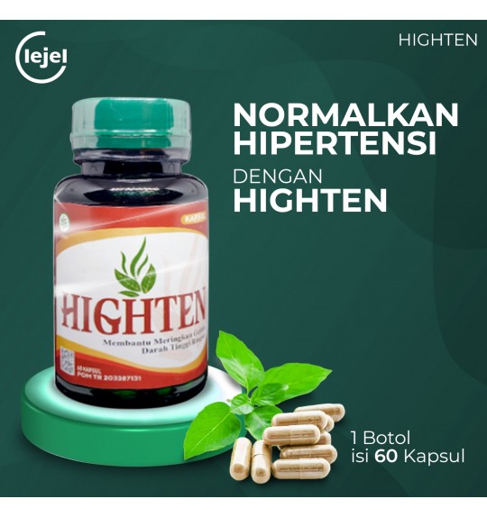 HIGHTEN Suplemen Herbal Normalkan Hipertensi 1 Box