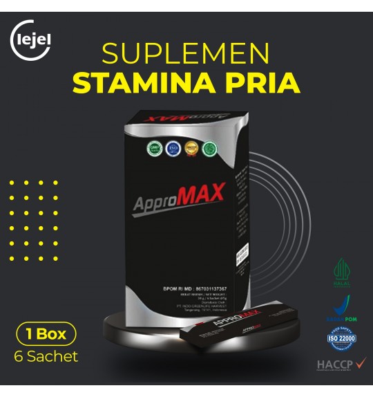 APPROMAX Suplemen Penambah Stamina & Energi 1 Box