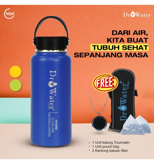 DR WATER Botol Air Minum Alkalin Solusi Sehat Untuk Terapi dan Penyembuhan - Navy