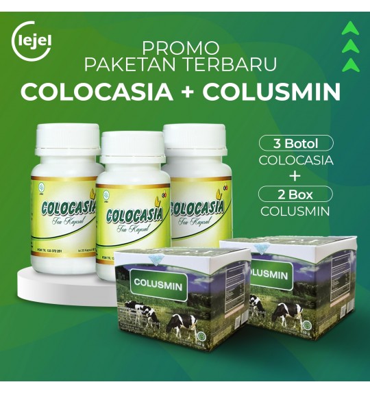 COLOCASIA 3 BOTOL + 2 BOX COLUSMIN